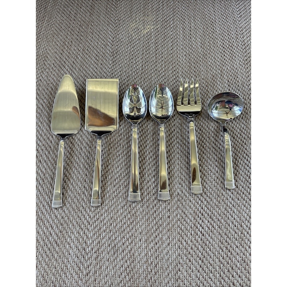 Wallace NAPOLI Stainless Flatware Serving Set Of 6